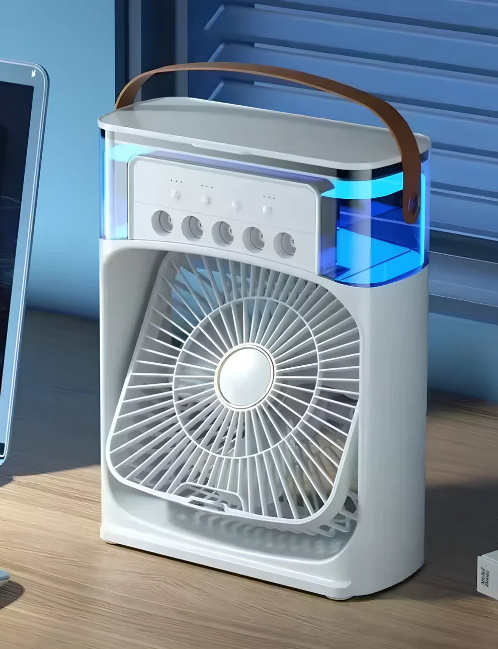 3-in-1 Air Cooler, Humidifier & Night Light – USB Rechargeable for Home & Office